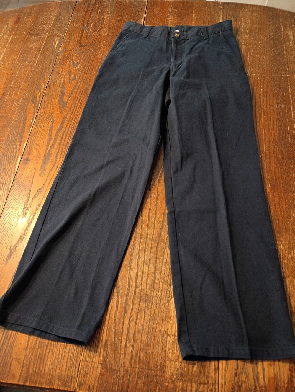 New Size 16 Chaps Navy Blue School Approved Casual Pants With Pockets